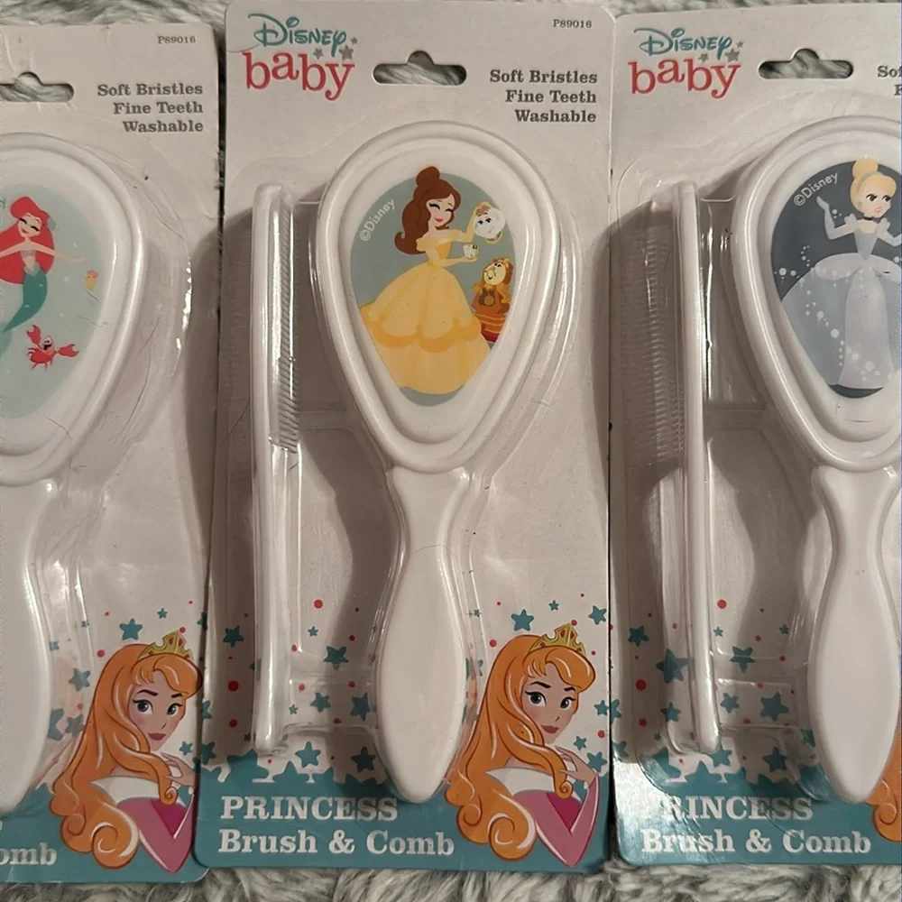 Disney Princess Baby Soft Brush w/ Comb Set Cinderella/Aurora